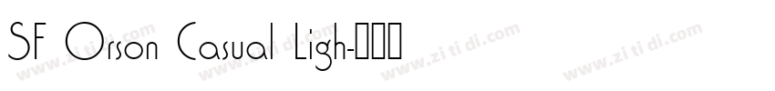 SF Orson Casual Ligh字体转换
